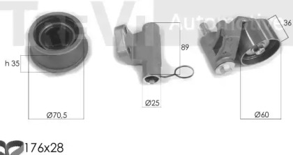 Комплект ремня ГРМ TREVI AUTOMOTIVE KD1306