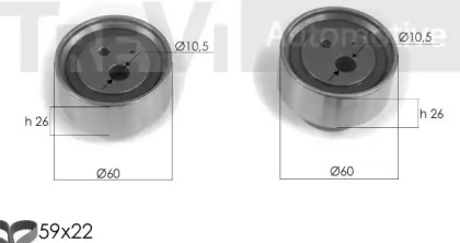 Комплект ремня ГРМ TREVI AUTOMOTIVE KD1307