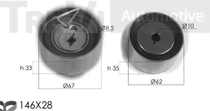 Комплект ремня ГРМ TREVI AUTOMOTIVE KD1323