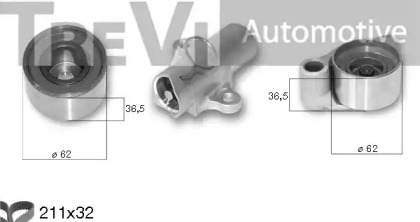 Комплект ремня ГРМ TREVI AUTOMOTIVE KD1342