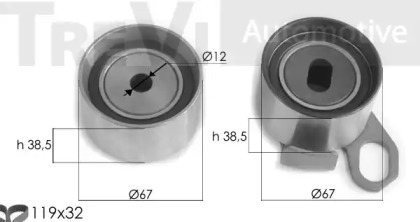 Комплект ремня ГРМ TREVI AUTOMOTIVE KD1343