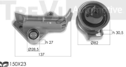 Комплект ремня ГРМ TREVI AUTOMOTIVE KD1347