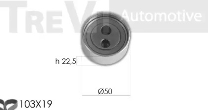 Комплект ремня ГРМ TREVI AUTOMOTIVE KD1363