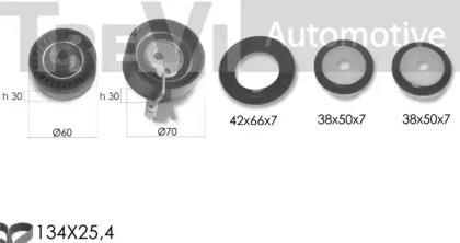 Комплект ремня ГРМ TREVI AUTOMOTIVE KD1364S