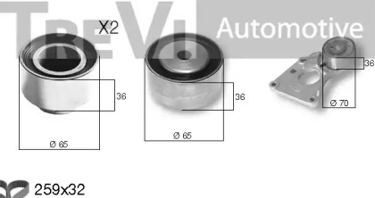 Ременный комплект TREVI AUTOMOTIVE KD1366