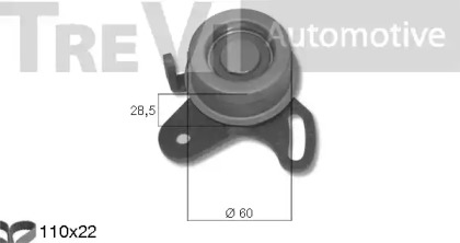 Комплект ремня ГРМ TREVI AUTOMOTIVE KD1371