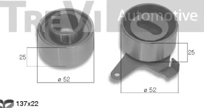 Комплект ремня ГРМ TREVI AUTOMOTIVE KD1374