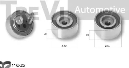 Ременный комплект TREVI AUTOMOTIVE KD1387