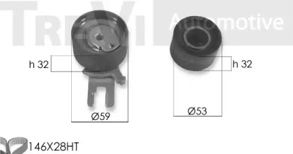 Комплект ремня ГРМ TREVI AUTOMOTIVE KD1421