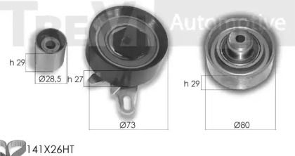 Ременный комплект TREVI AUTOMOTIVE KD1424