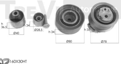 Ременный комплект TREVI AUTOMOTIVE KD1425