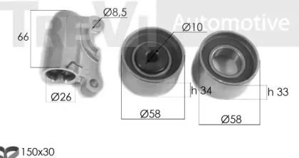 Комплект ремня ГРМ TREVI AUTOMOTIVE KD1448