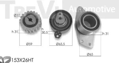 Ременный комплект TREVI AUTOMOTIVE KD1457