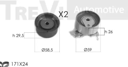 Ременный комплект TREVI AUTOMOTIVE KD1465