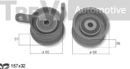 Комплект ремня ГРМ TREVI AUTOMOTIVE KD1500