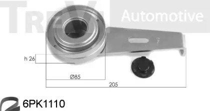 Поликлиновой ременный комплект TREVI AUTOMOTIVE KA1005
