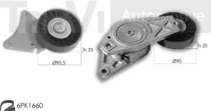 Поликлиновой ременный комплект TREVI AUTOMOTIVE KA1021