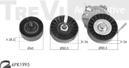 Поликлиновой ременный комплект TREVI AUTOMOTIVE KA1022