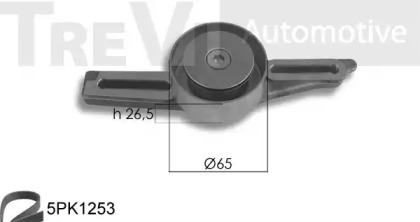 Поликлиновой ременный комплект TREVI AUTOMOTIVE KA1044