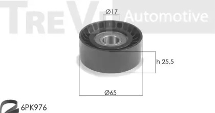 Поликлиновой ременный комплект TREVI AUTOMOTIVE KA1049F