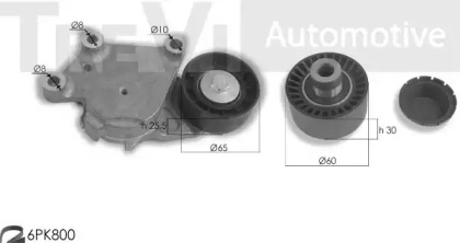 Поликлиновой ременный комплект TREVI AUTOMOTIVE KA1055