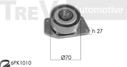 Поликлиновой ременный комплект TREVI AUTOMOTIVE KA1064