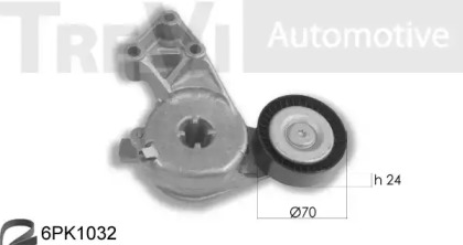 Поликлиновой ременный комплект TREVI AUTOMOTIVE KA1077