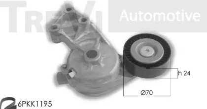 Поликлиновой ременный комплект TREVI AUTOMOTIVE KA1078