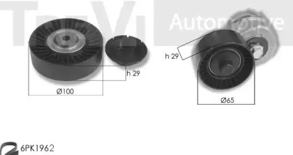 Поликлиновой ременный комплект TREVI AUTOMOTIVE KA1132