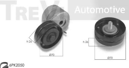 Поликлиновой ременный комплект TREVI AUTOMOTIVE KA1140