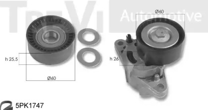 Поликлиновой ременный комплект TREVI AUTOMOTIVE KA1164