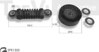 Комплект роликов, поликлиновой ремень TREVI AUTOMOTIVE KA1178F