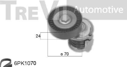 Поликлиновой ременный комплект TREVI AUTOMOTIVE KA1196