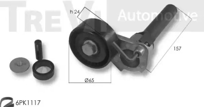 Поликлиновой ременный комплект TREVI AUTOMOTIVE KA1206