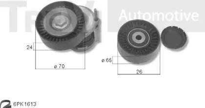 Поликлиновой ременный комплект TREVI AUTOMOTIVE KA1210