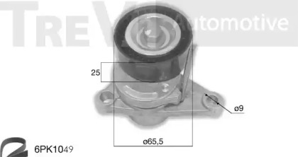 Поликлиновой ременный комплект TREVI AUTOMOTIVE KA1243