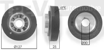 Ременный шкив TREVI AUTOMOTIVE PC1079