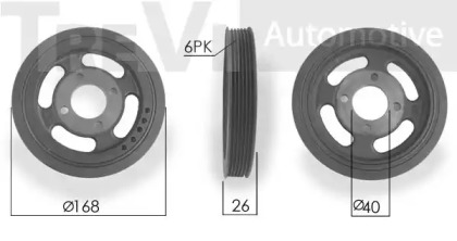 Ременный шкив TREVI AUTOMOTIVE PC1167