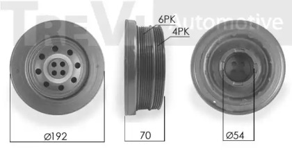 Ременный шкив TREVI AUTOMOTIVE PC1071