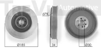 Ременный шкив TREVI AUTOMOTIVE PC1002