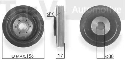 Ременный шкив TREVI AUTOMOTIVE PC1118