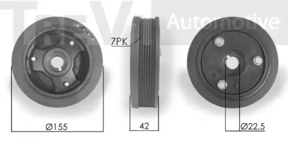 Ременный шкив TREVI AUTOMOTIVE PC1032