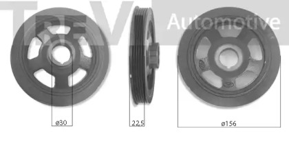 Ременный шкив TREVI AUTOMOTIVE PC1223