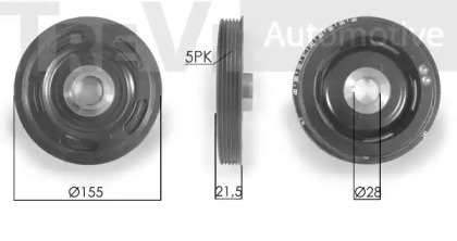 Ременный шкив TREVI AUTOMOTIVE PC1035