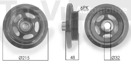 Ременный шкив TREVI AUTOMOTIVE PC1108