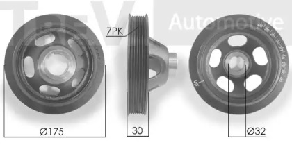 Ременный шкив TREVI AUTOMOTIVE PC1228