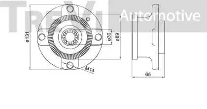 Комплект подшипника TREVI AUTOMOTIVE WB1209