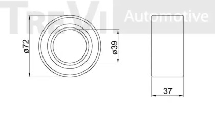 Комплект подшипника TREVI AUTOMOTIVE WB1334