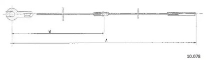 Тросик газа CABOR 10.078