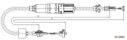 Трос CABOR 10.3442